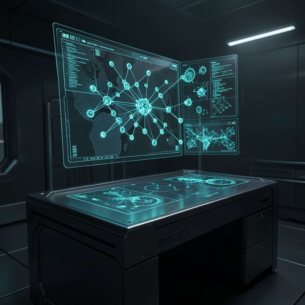 Holographic ecosystem map workstation